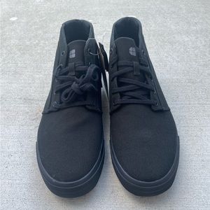 Black slip & water resistant skater-inspired shoes 10.5 men/ 12 women